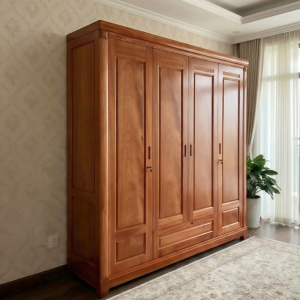 Tủ Quần Áo Gỗ Xoan Đào Lá Pano 4 Cánh Mở Đẹp Giá Rẻ